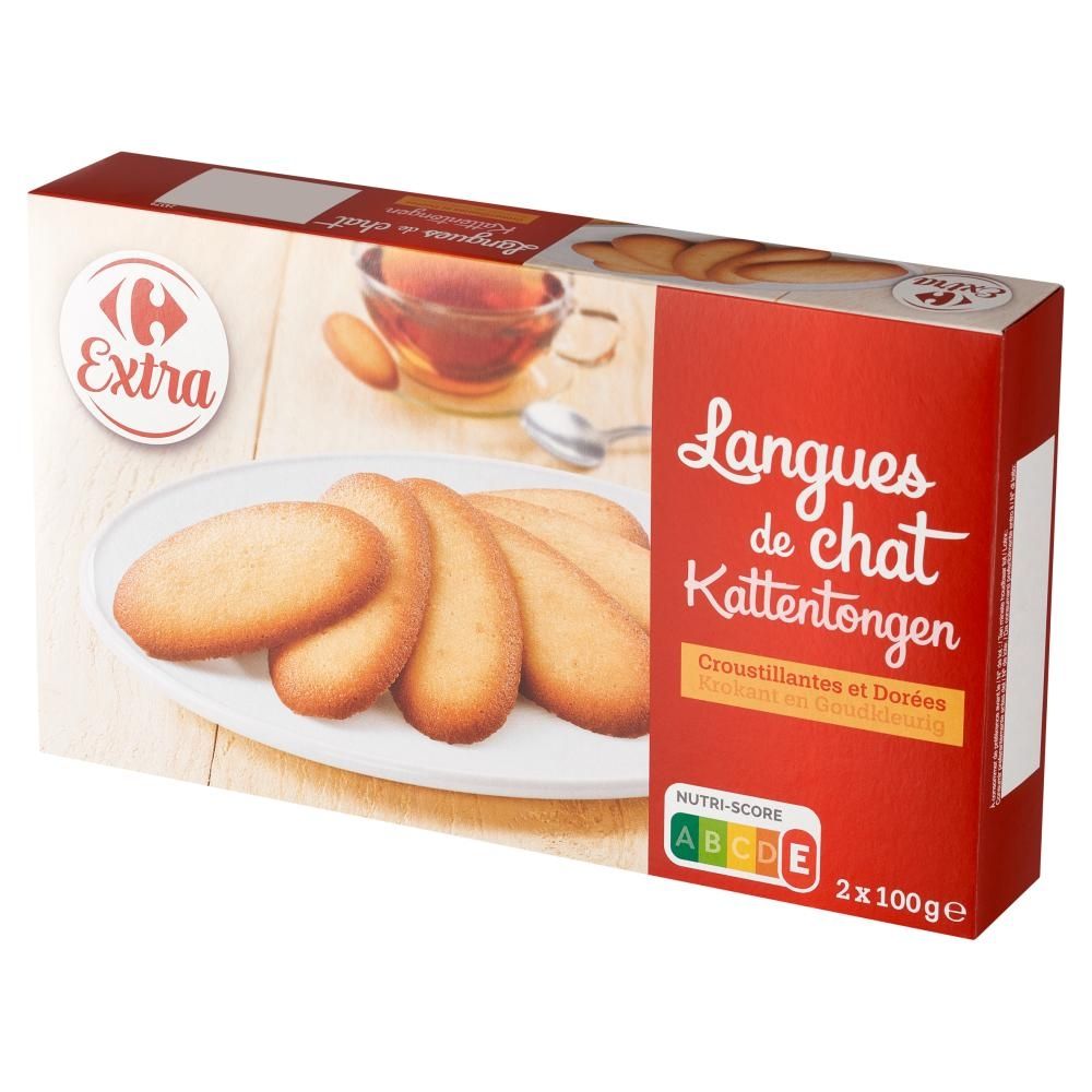 Carrefour Extra Chrupiące ciasteczka 200 g (2 x 100 g)