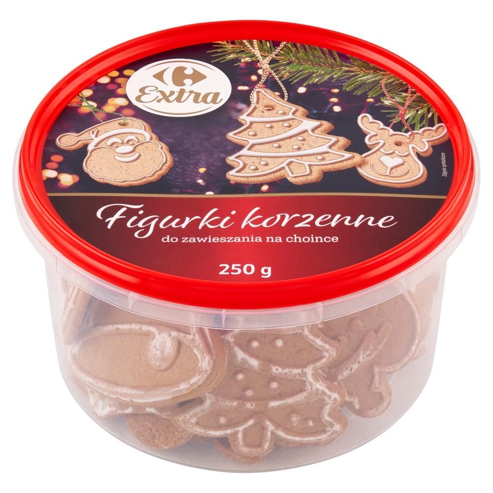 Carrefour Extra Figurki korzenne do zawieszania na choince 250 g