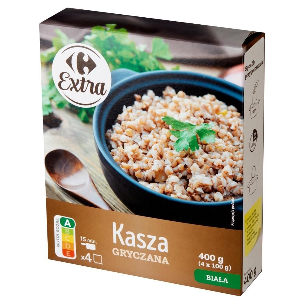 Carrefour Extra Kasza gryczana biała 400 g (4 x 100 g)