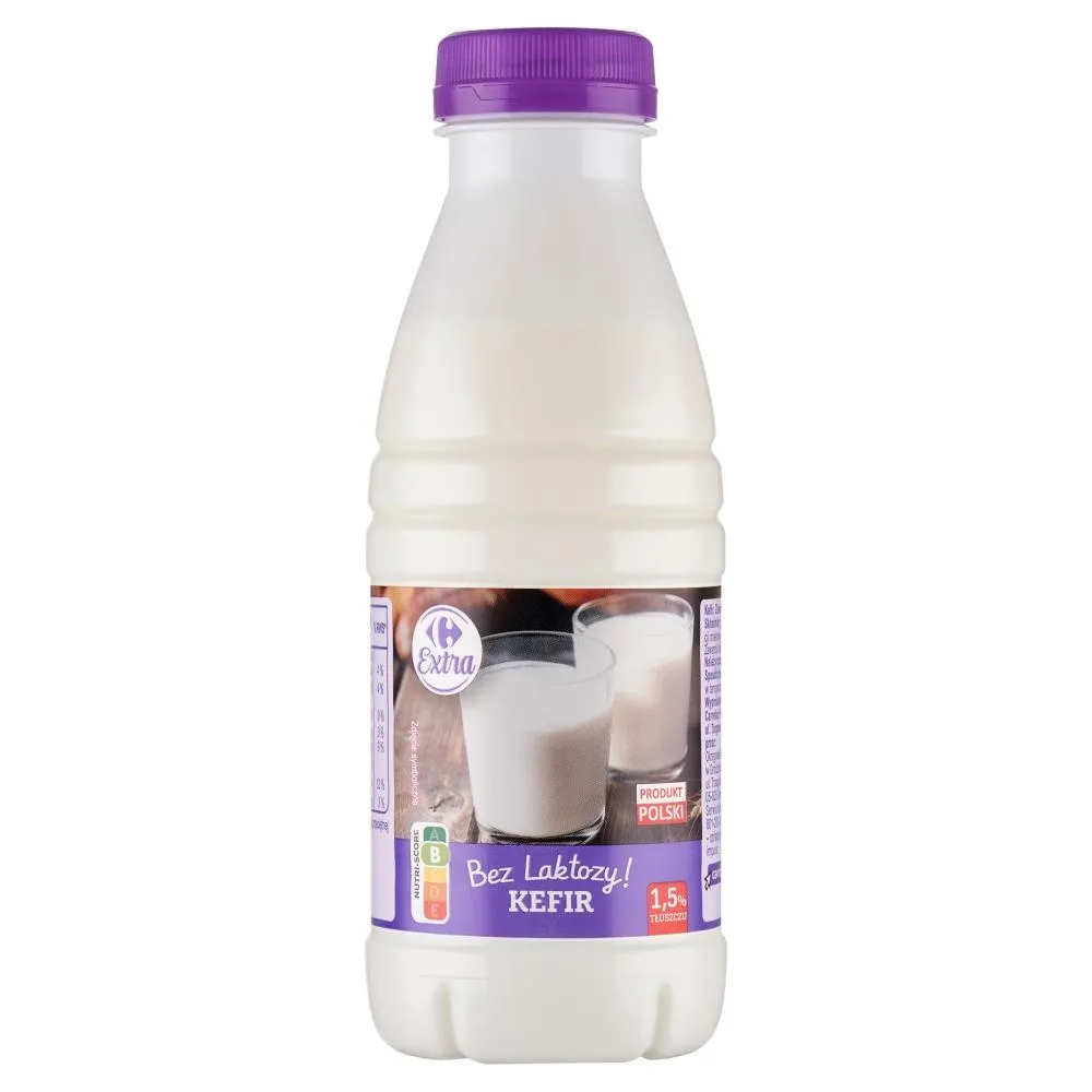 Carrefour Extra Kefir bez laktozy 1,5 % tłuszczu 400 g