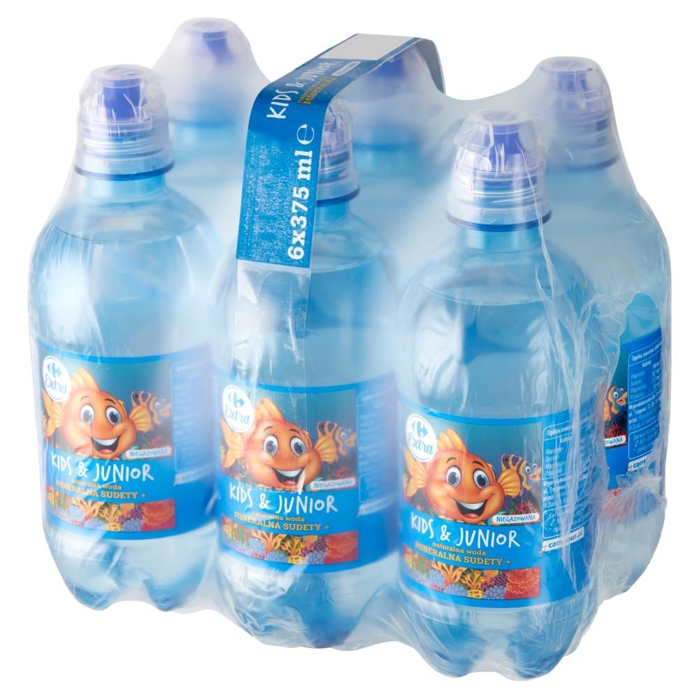 Carrefour Extra Kids & Junior Sudety+ Naturalna woda mineralna niegazowana 6 x 375 ml