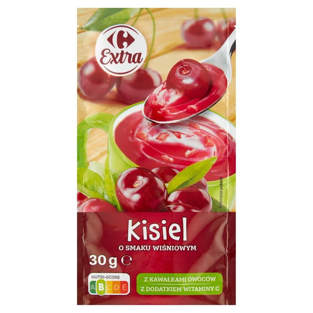 Carrefour Extra Kisiel o smaku wiśniowym 30 g