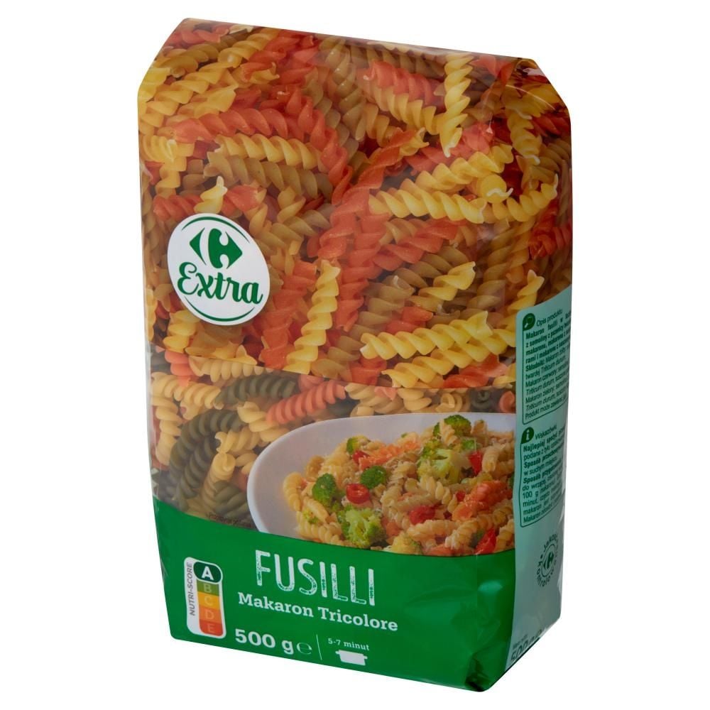 Carrefour Extra Makaron Tricolore fusili 500 g