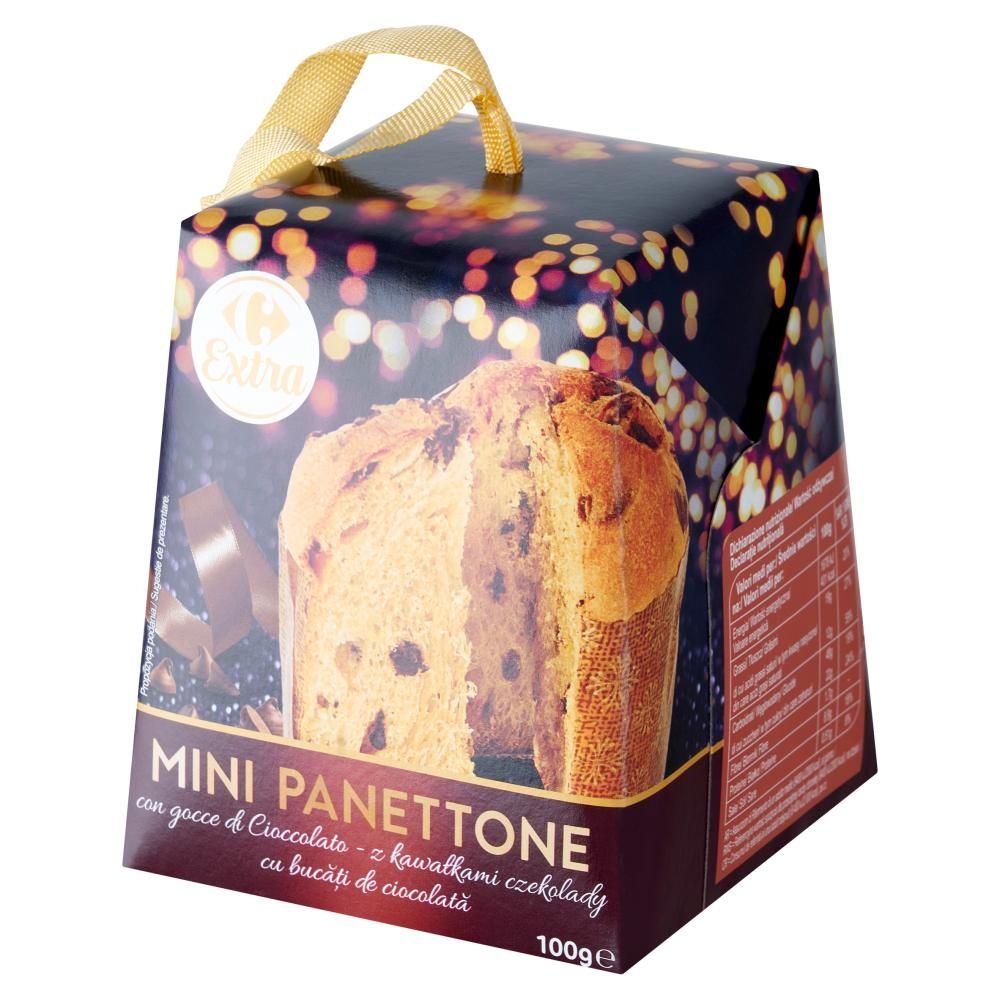 Carrefour Extra Mini panettone z kawałkami czekolady 100 g