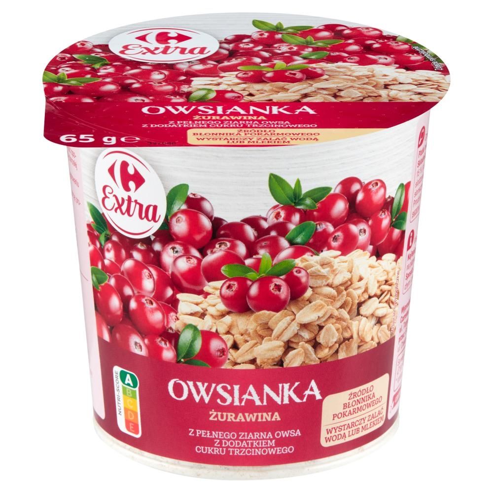 Carrefour Extra Owsianka żurawina 65 g