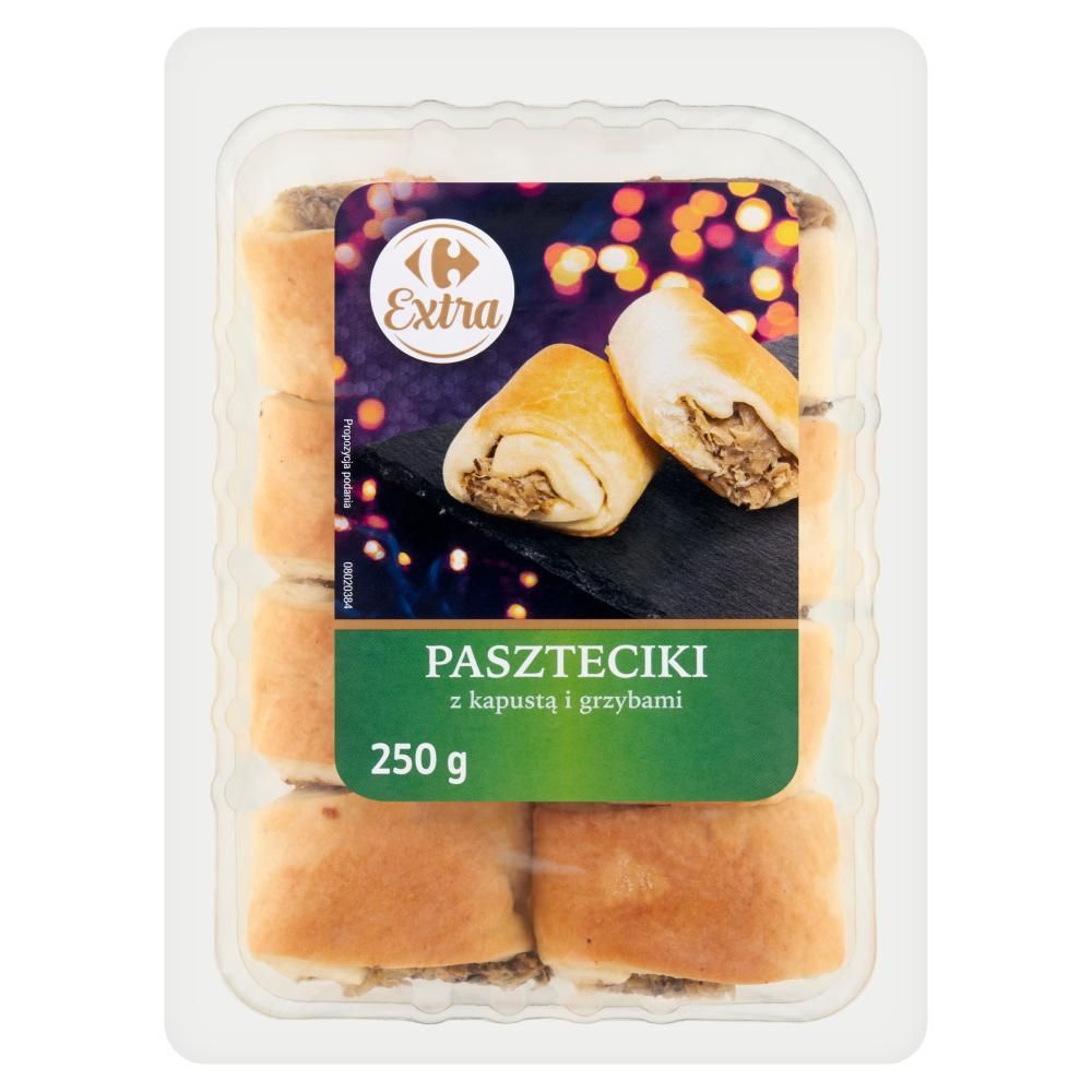 Carrefour Extra Paszteciki z kapustą i grzybami 250 g