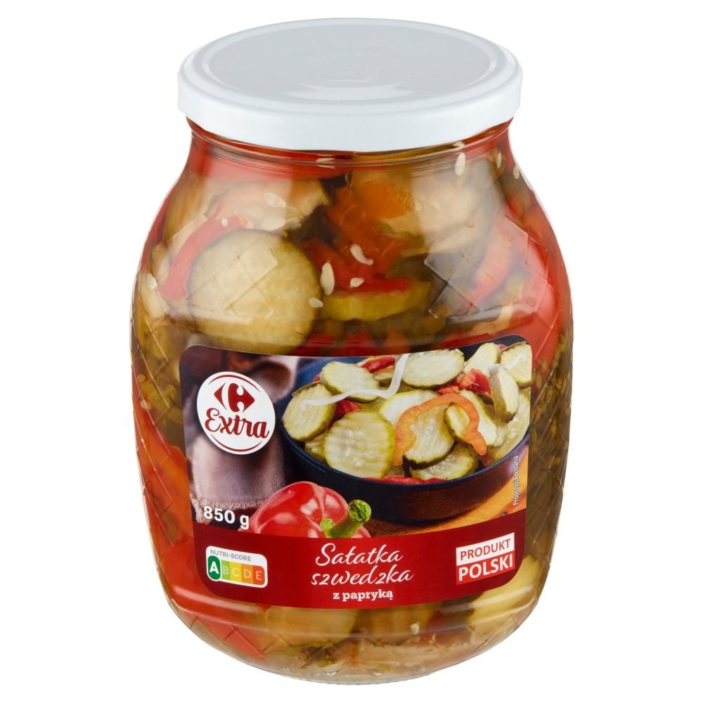 Carrefour Extra Sałatka szwedzka z papryką 850 g