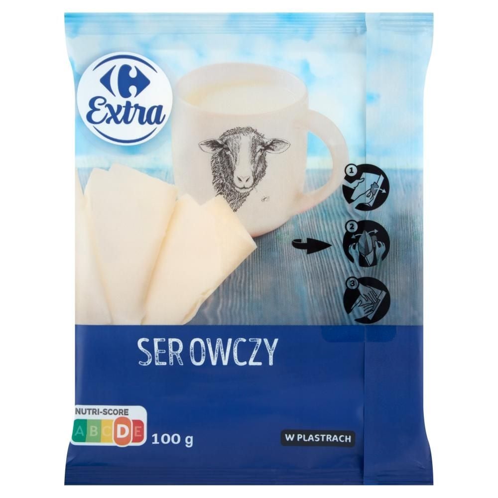 Carrefour Extra Ser owczy w plastrach 100 g