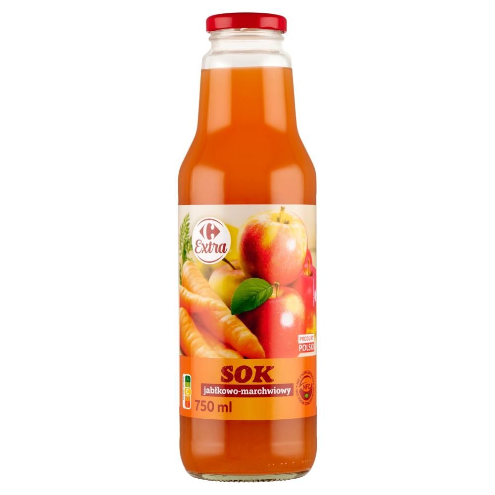 Carrefour Extra Sok jabłkowo-marchwiowy 750 ml