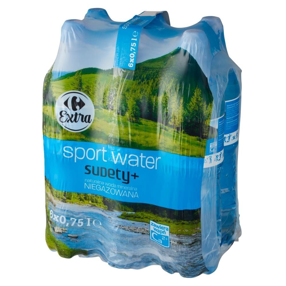 Carrefour Extra Sudety+ Naturalna woda mineralna niegazowana 6 x 0,75 l