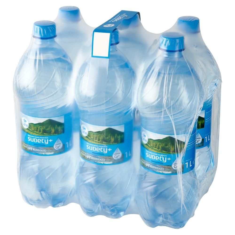 Carrefour Extra Sudety+ Naturalna woda mineralna niegazowana 6 x 1 l