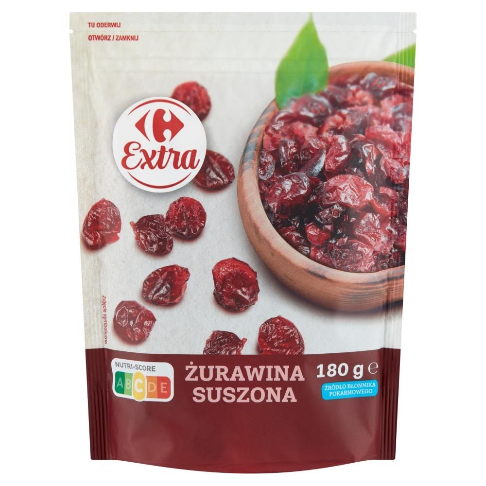 Carrefour Extra Żurawina suszona 180 g