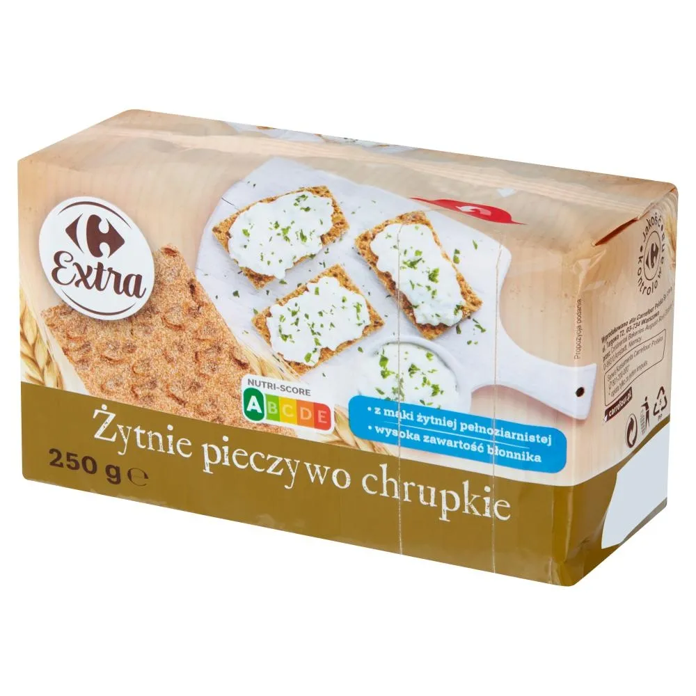 Carrefour Extra Żytnie pieczywo chrupkie 250 g