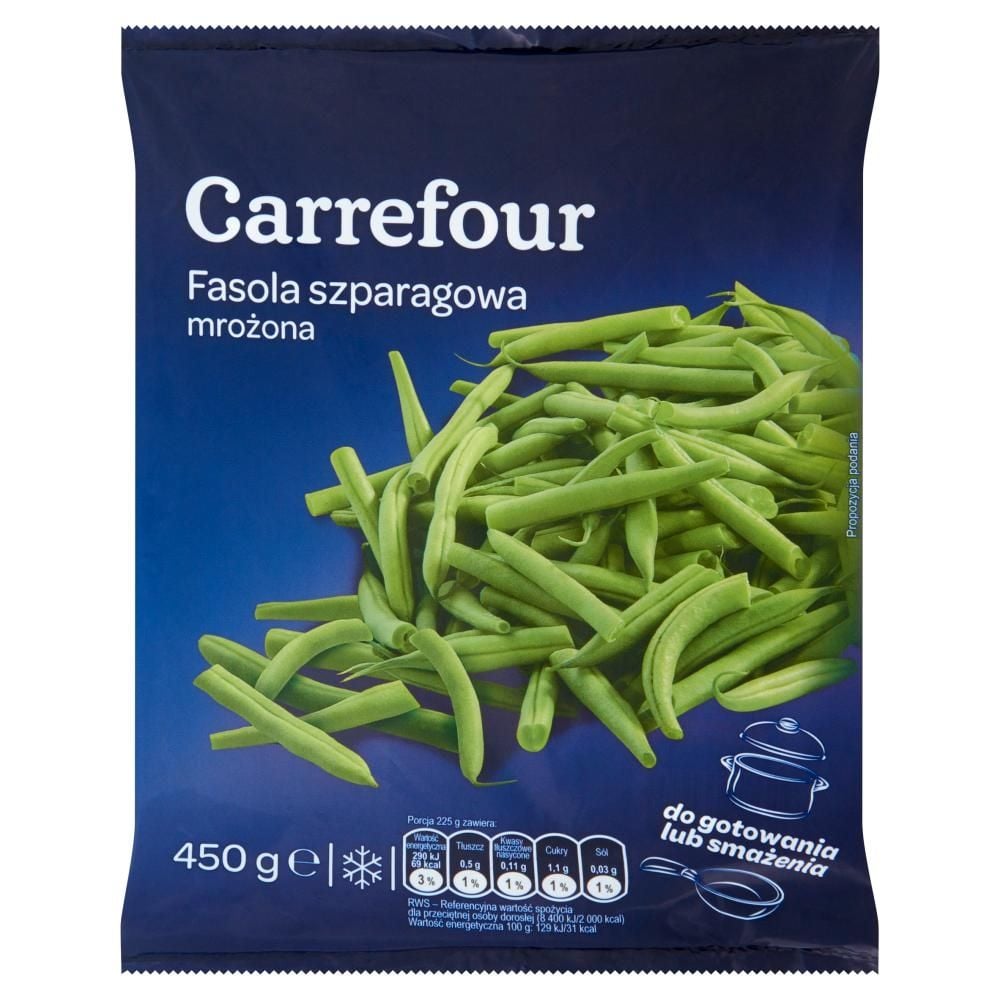 Carrefour Fasola szparagowa mrożona 450 g