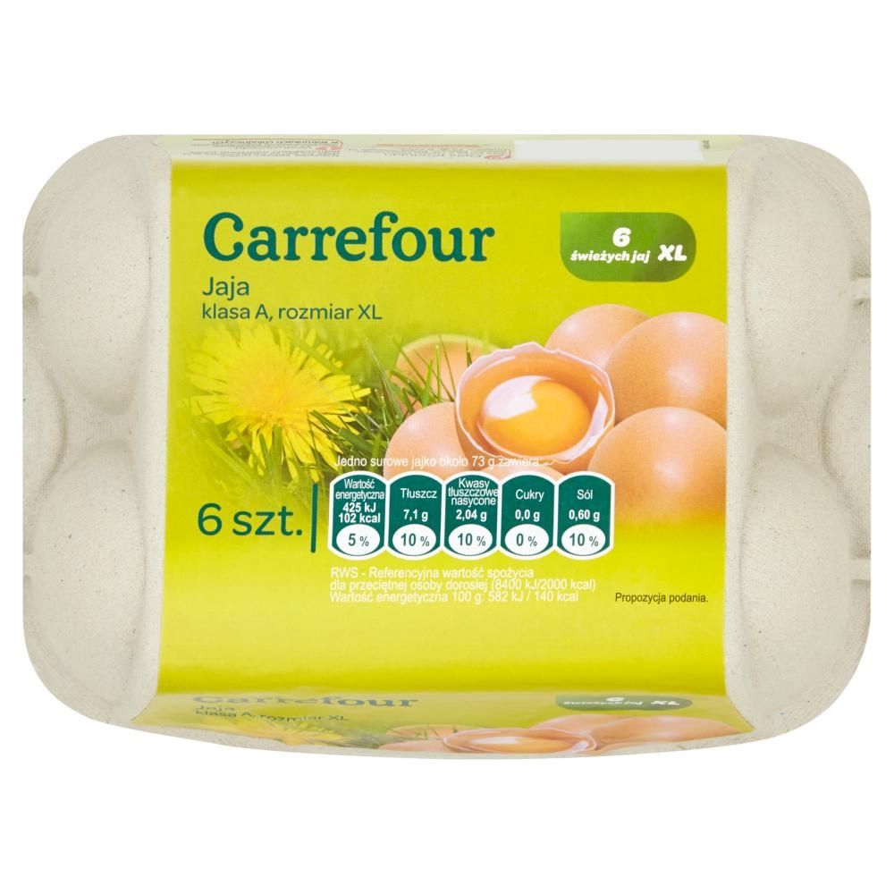 Carrefour Jaja XL 6 sztuk