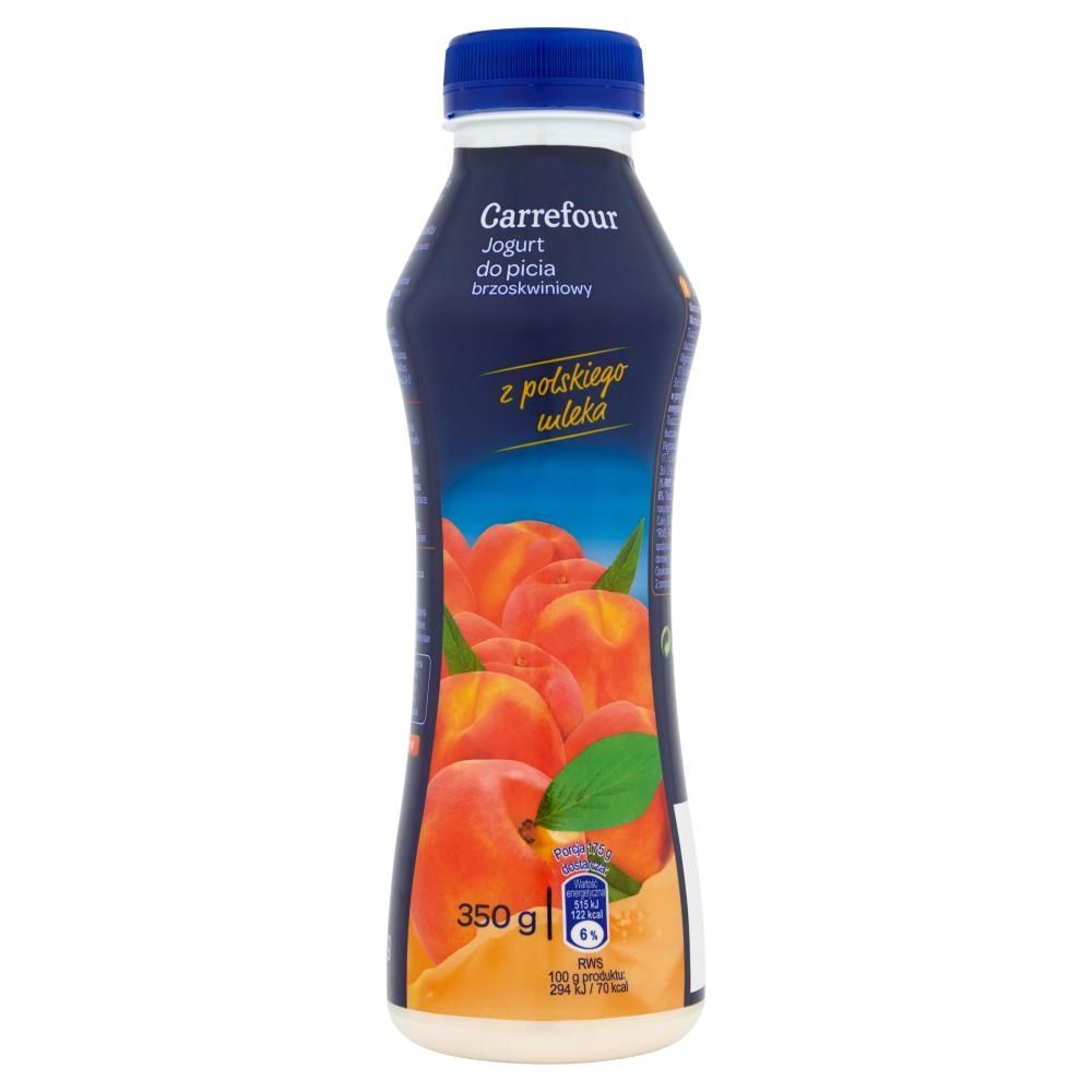 Carrefour Jogurt do picia brzoskwiniowy 350 g