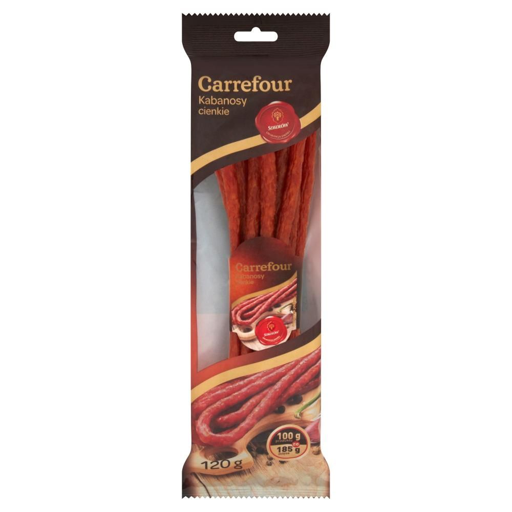 Carrefour Kabanosy cienkie 120 g