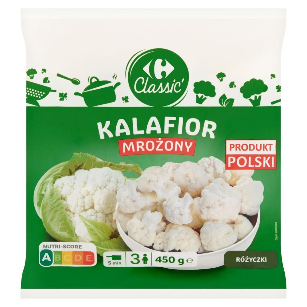 Carrefour Kalafior mrożony różyczki 450 g