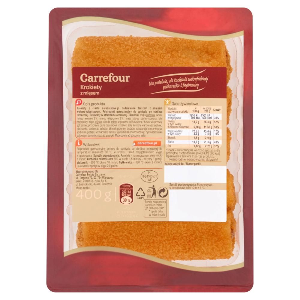 Carrefour Krokiety z mięsem 400 g