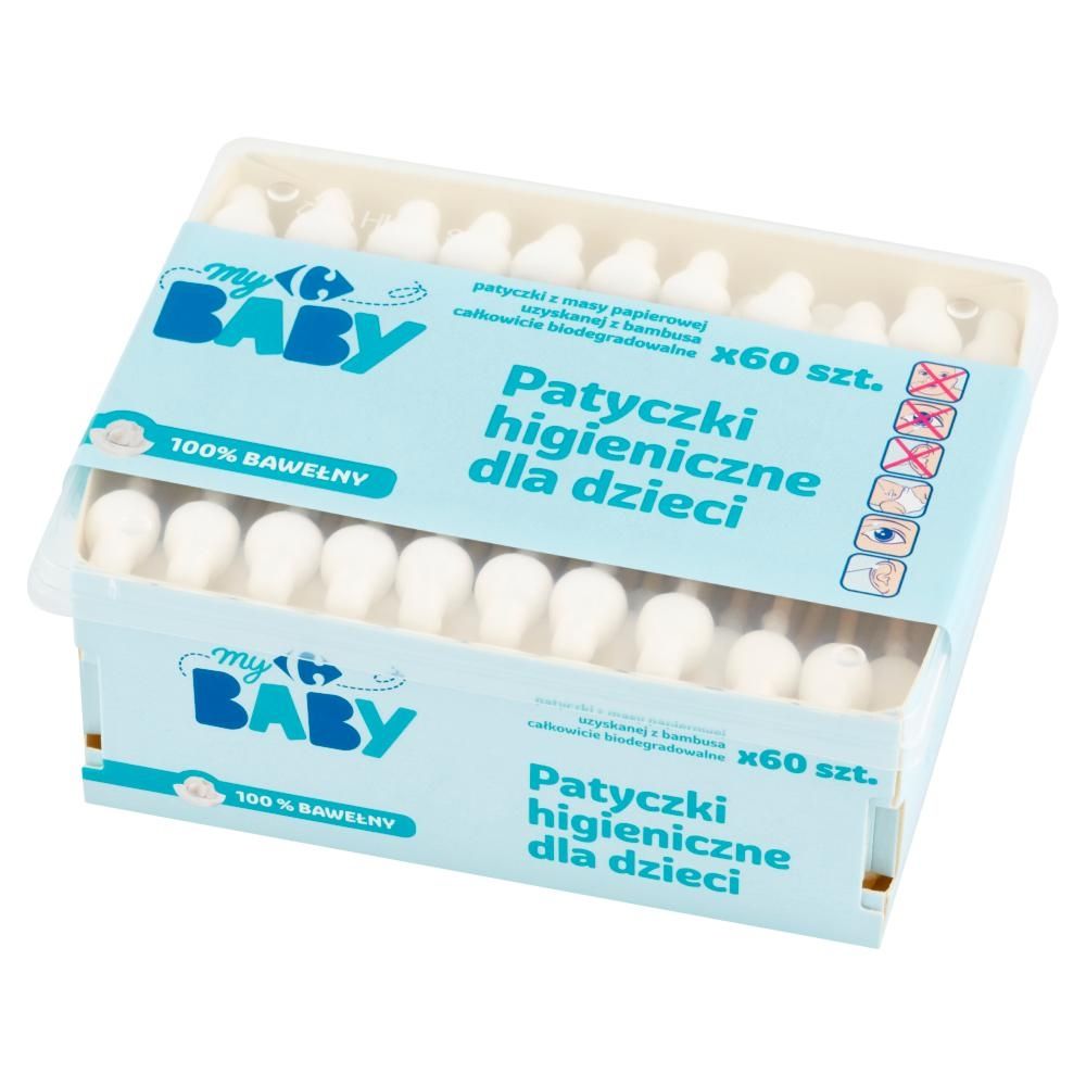 Carrefour my Baby Patyczki higieniczne dla dzieci 60 sztuk