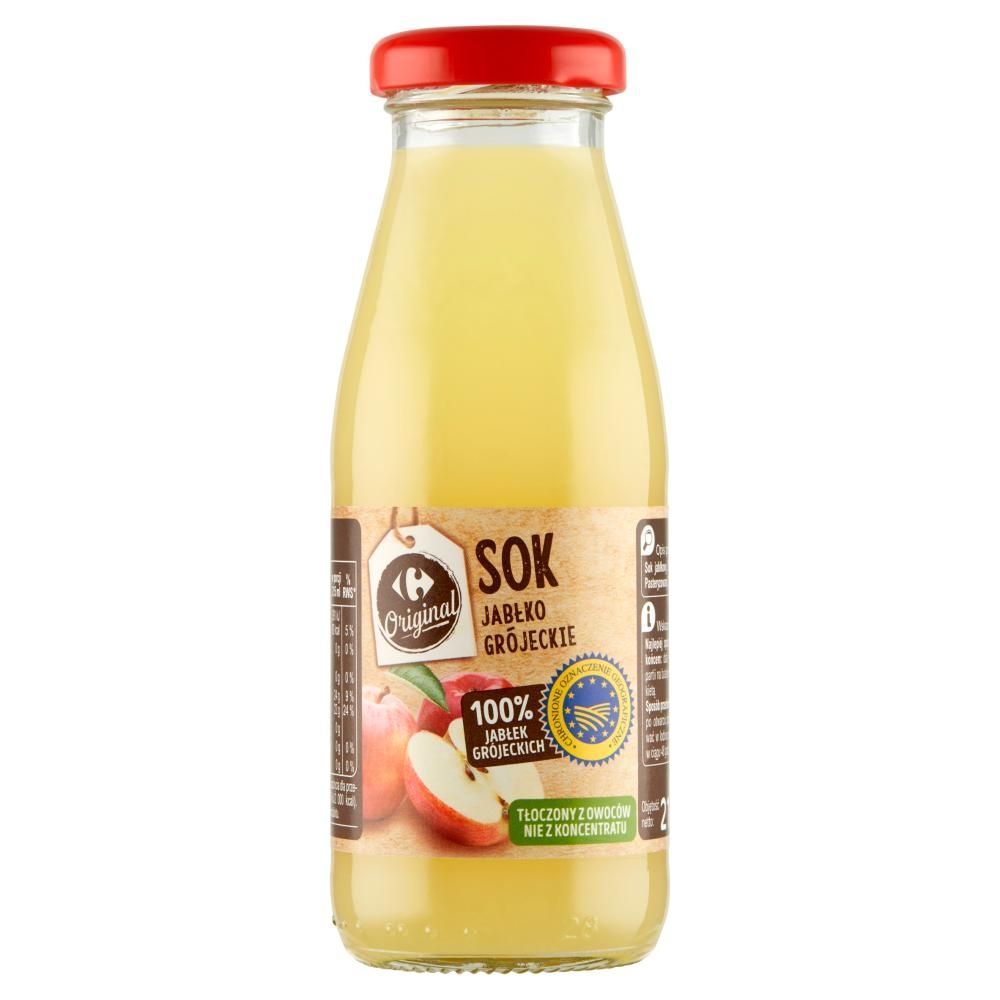 Carrefour Original Sok jabłko grójeckie 215 ml