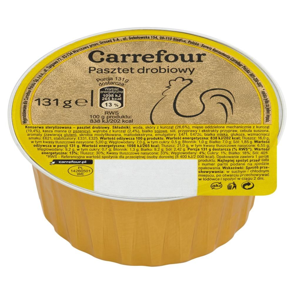 Carrefour Pasztet drobiowy 131 g