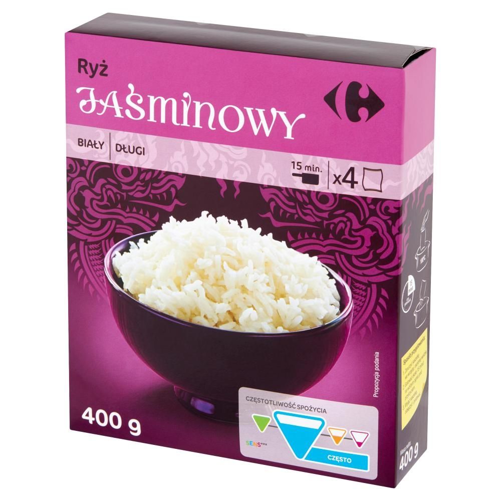 Carrefour Ryż jaśminowy 400 g (4 x 100 g)