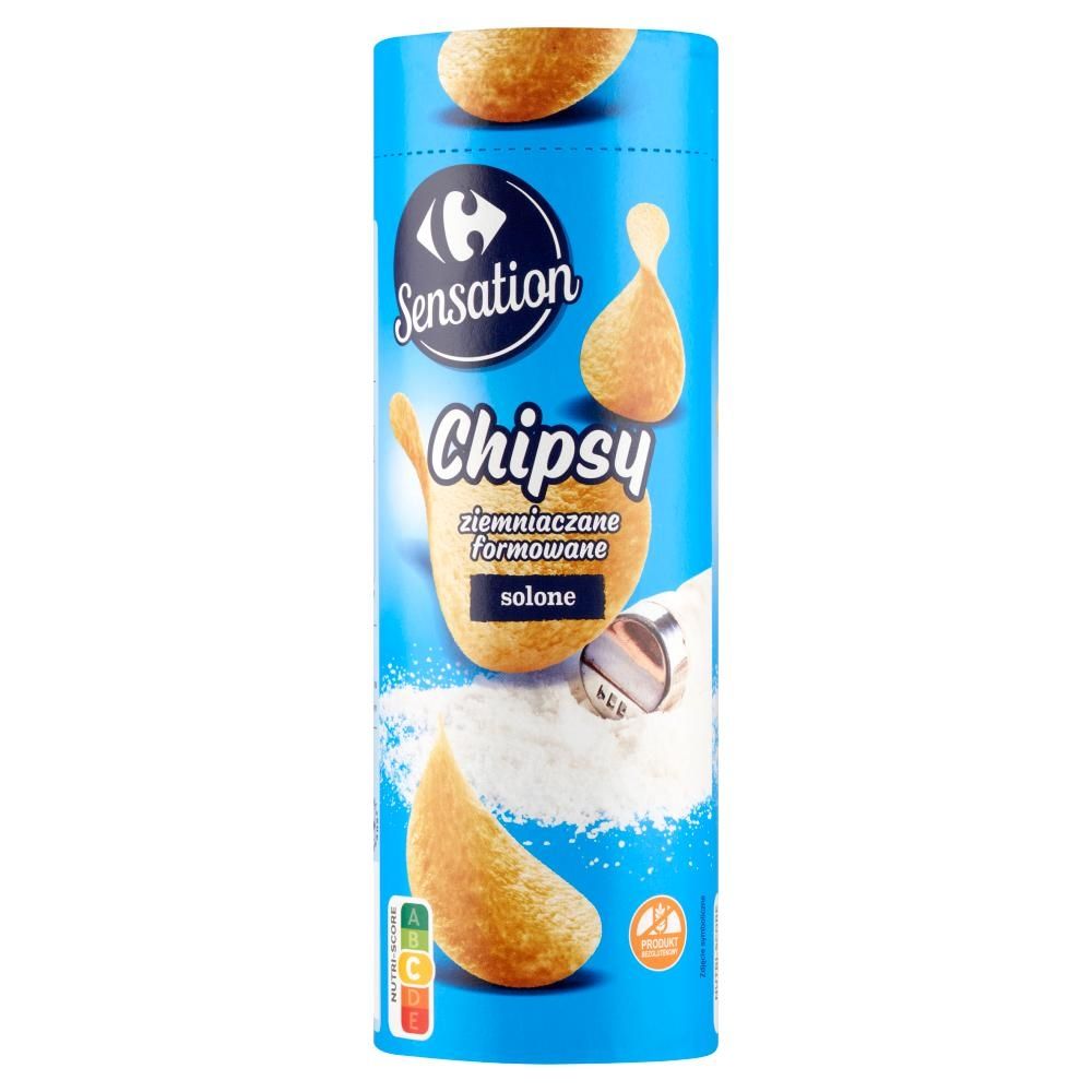 Carrefour Sensation Chipsy ziemniaczane formowane solone 100 g