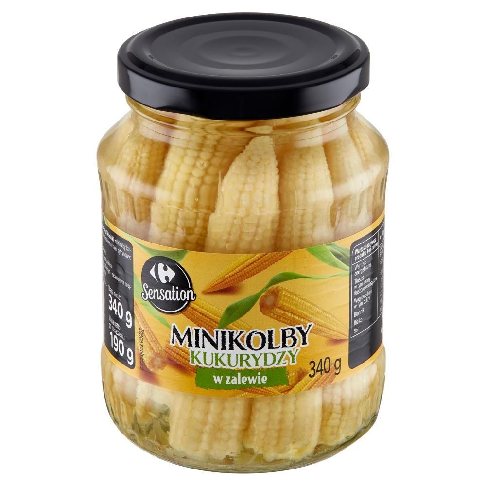 Carrefour Sensation Minikolby kukurydzy w zalewie 340 g