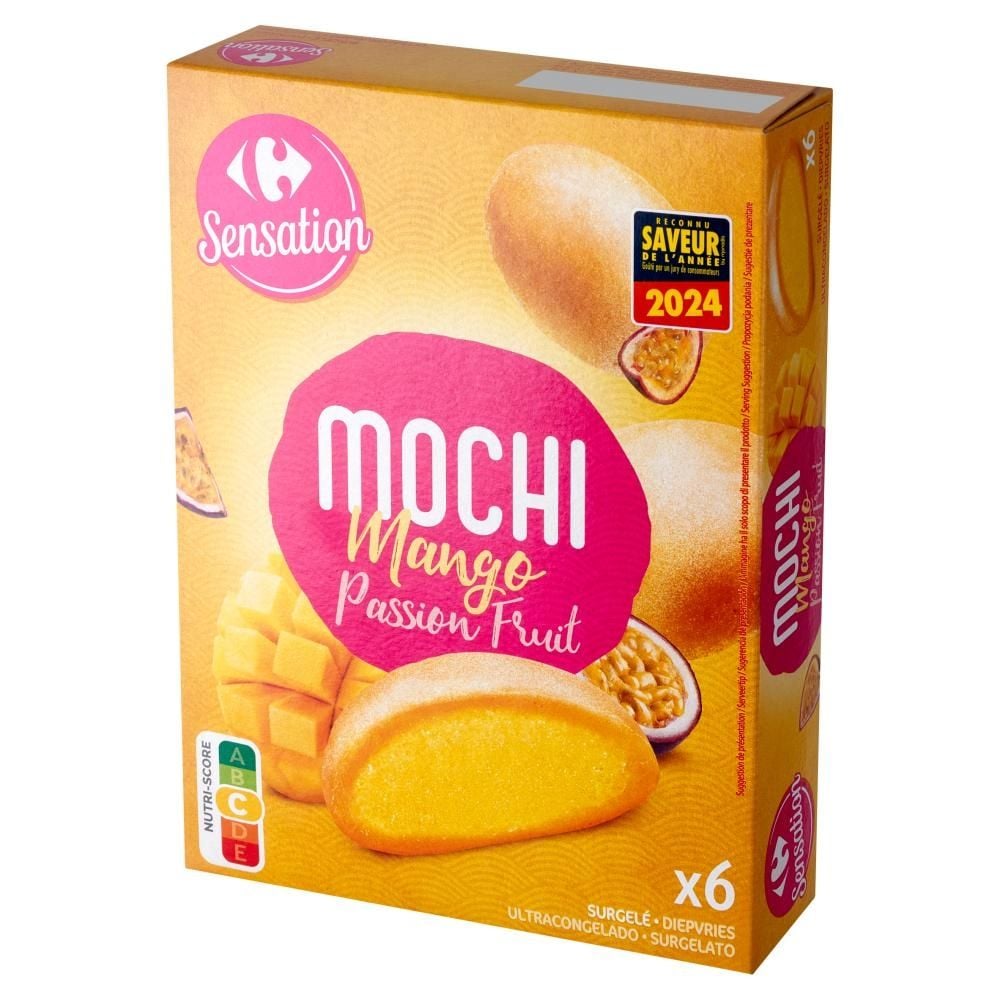 Carrefour Sensation Mochi Sorbet z mango i marakui w cieście ryżowym 210 ml