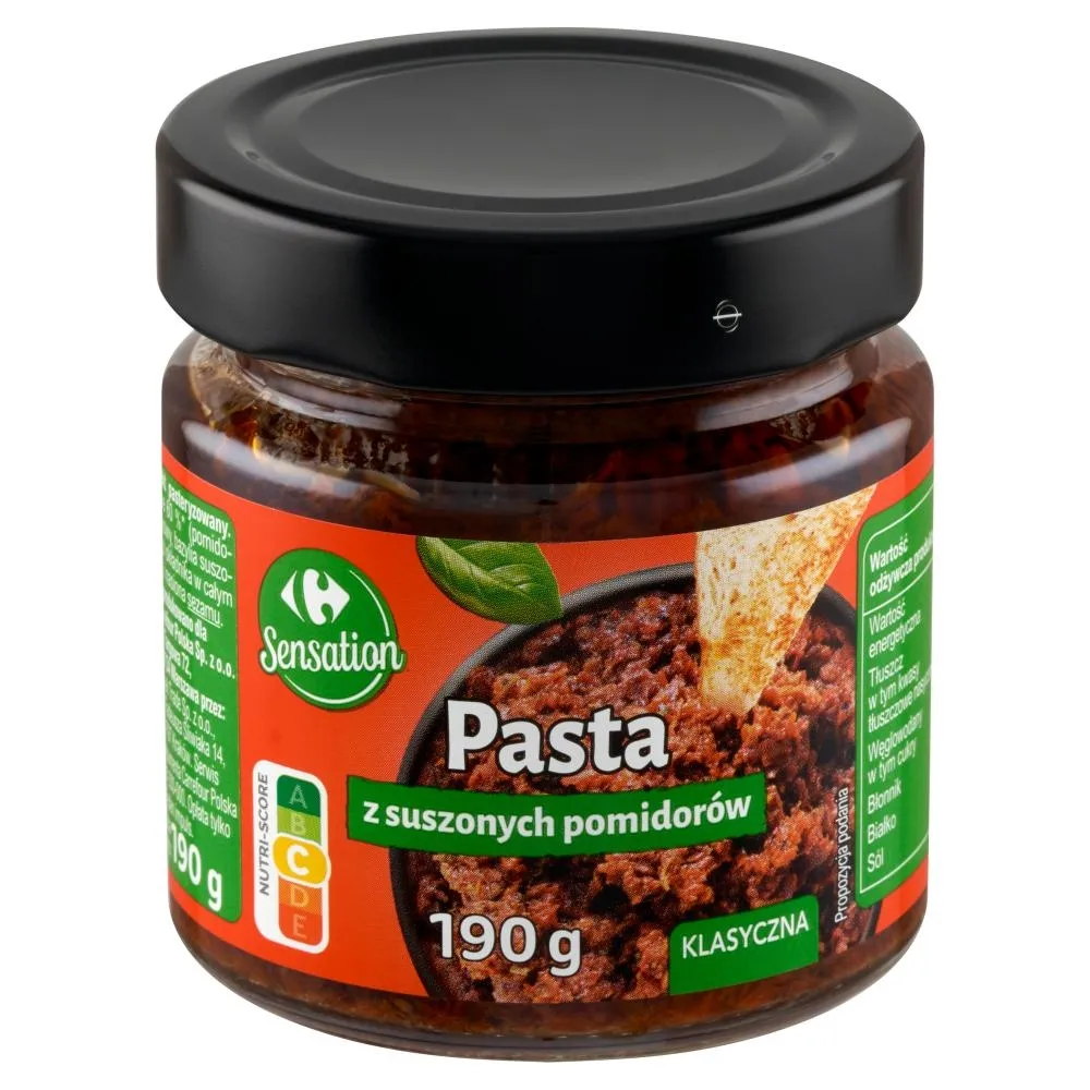 Carrefour Sensation Pasta z suszonych pomidorów klasyczna 190 g