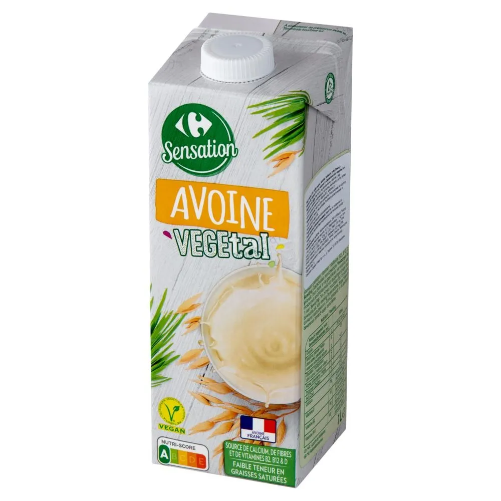 Carrefour Sensation Vegetal Napój owsiany 1 l