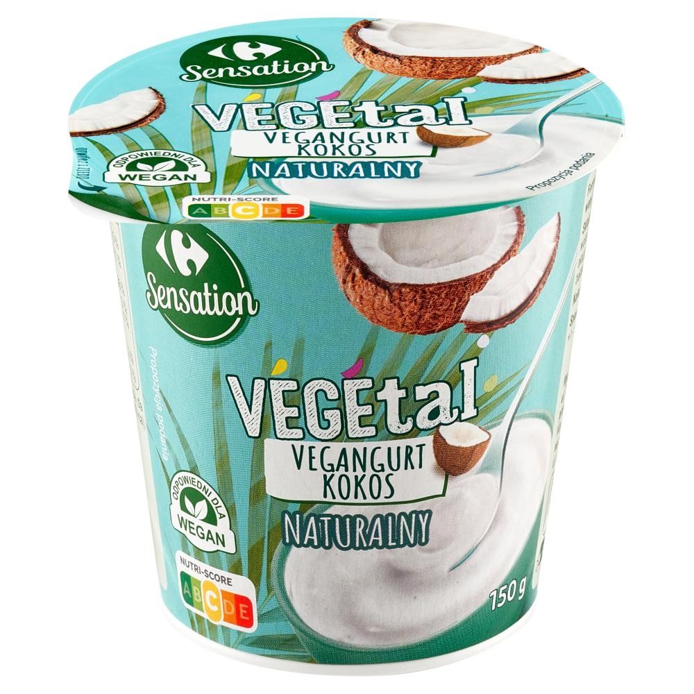 Carrefour Sensation Vegetal Vegangurt kokos naturalny 150 g