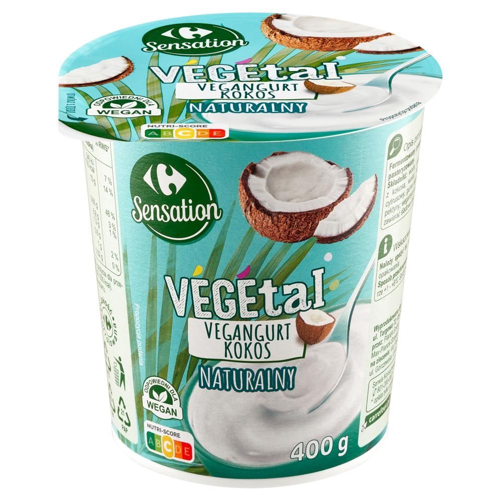 Carrefour Sensation Vegetal Vegangurt kokos naturalny 400 g