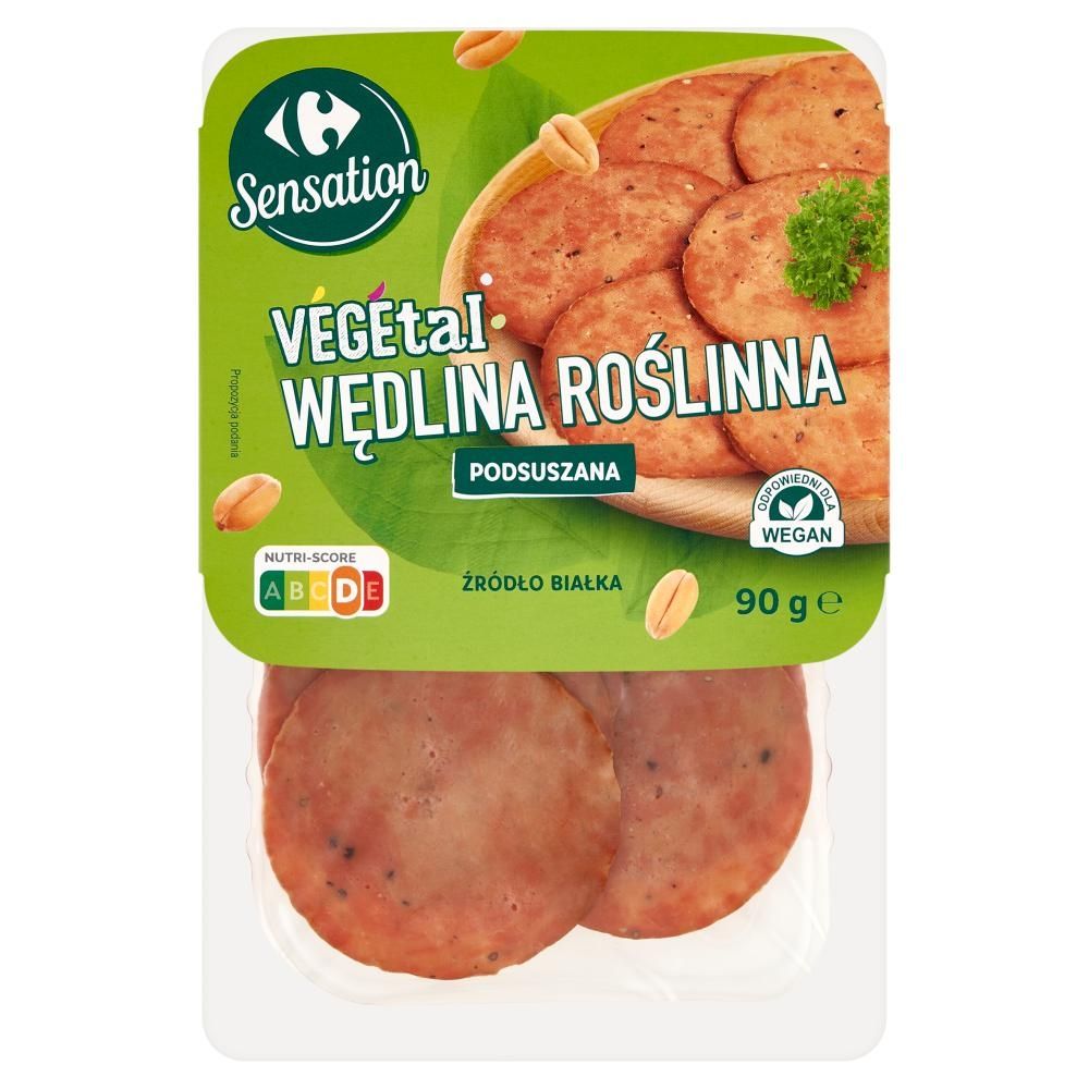 Carrefour Sensation Vegetal Wędlina roślinna podsuszana 90 g