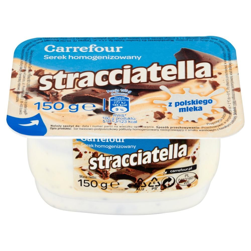 Carrefour Serek homogenizowany stracciatella 150 g