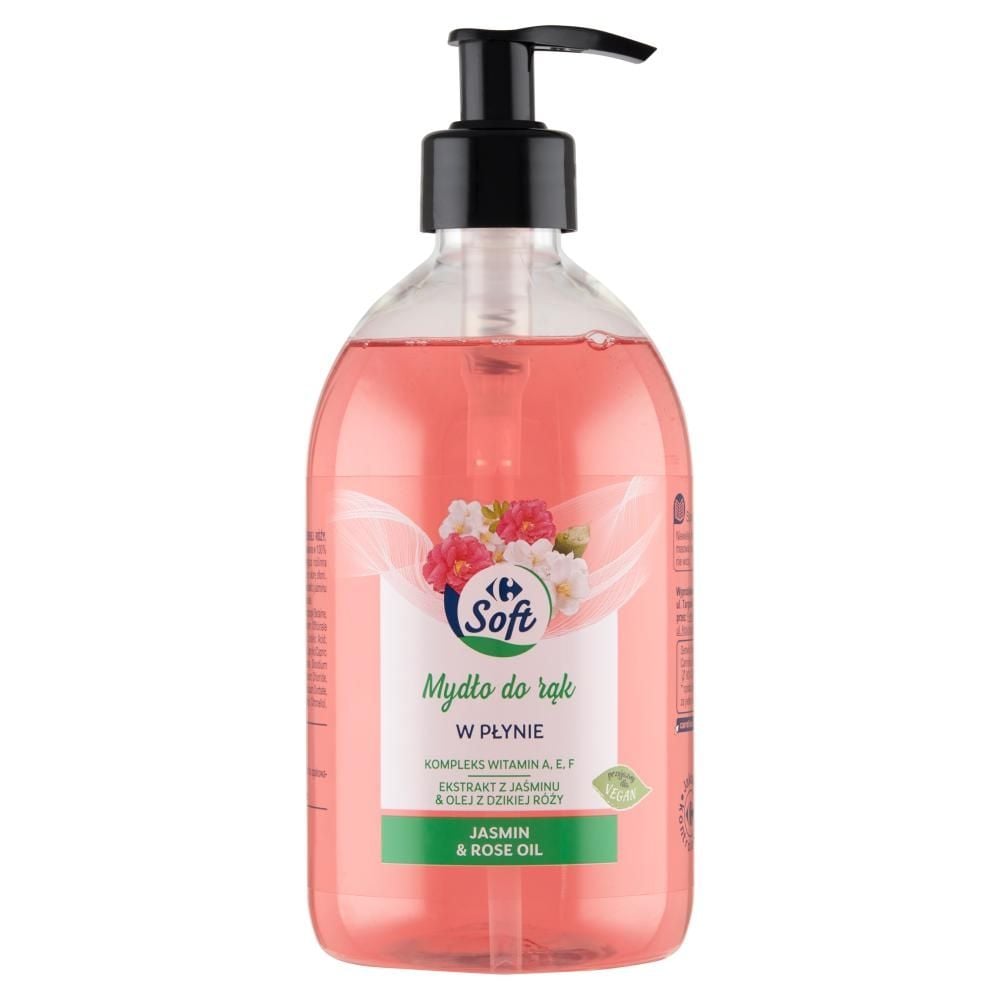 Carrefour Soft Jasmin & Rose Oil Mydło do rąk w płynie 500 ml