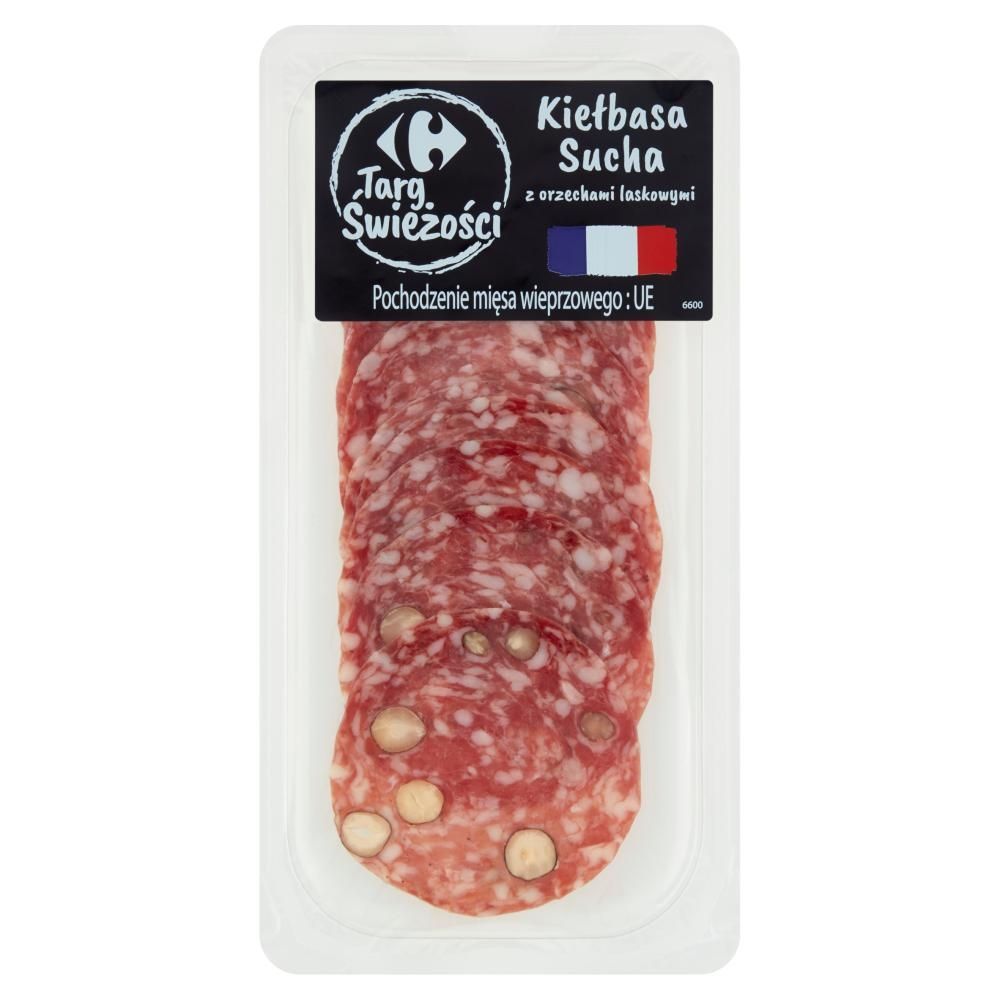 Carrefour Targ Świeżości Kiełbasa sucha z orzechami laskowymi 60 g