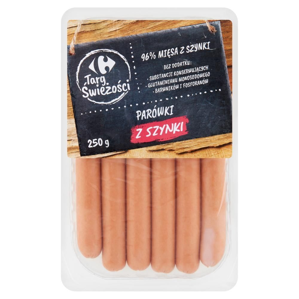 Carrefour Targ Świeżości Parówki z szynki 250 g