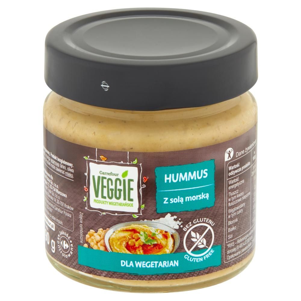 Carrefour Veggie Hummus z solą morską 190 g