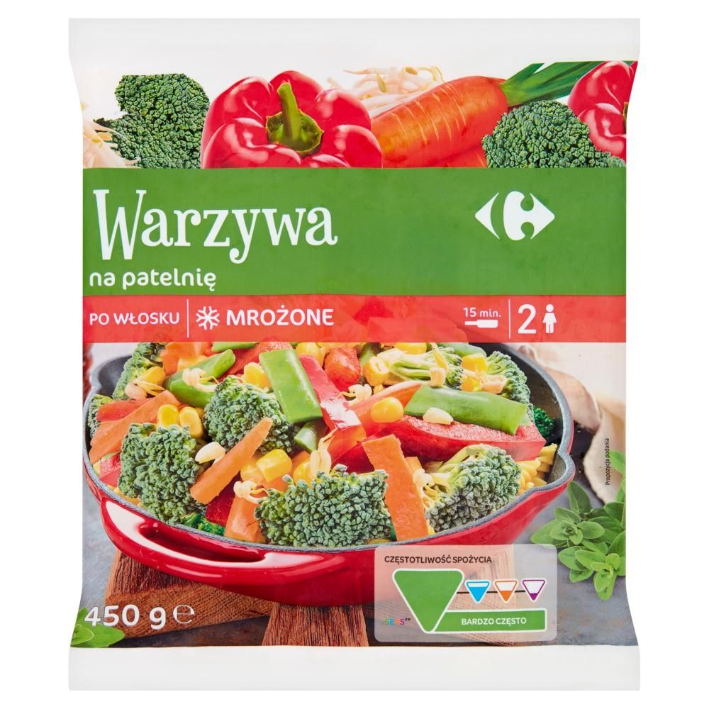 Carrefour Warzywa na patelnię po włosku mrożone 450 g