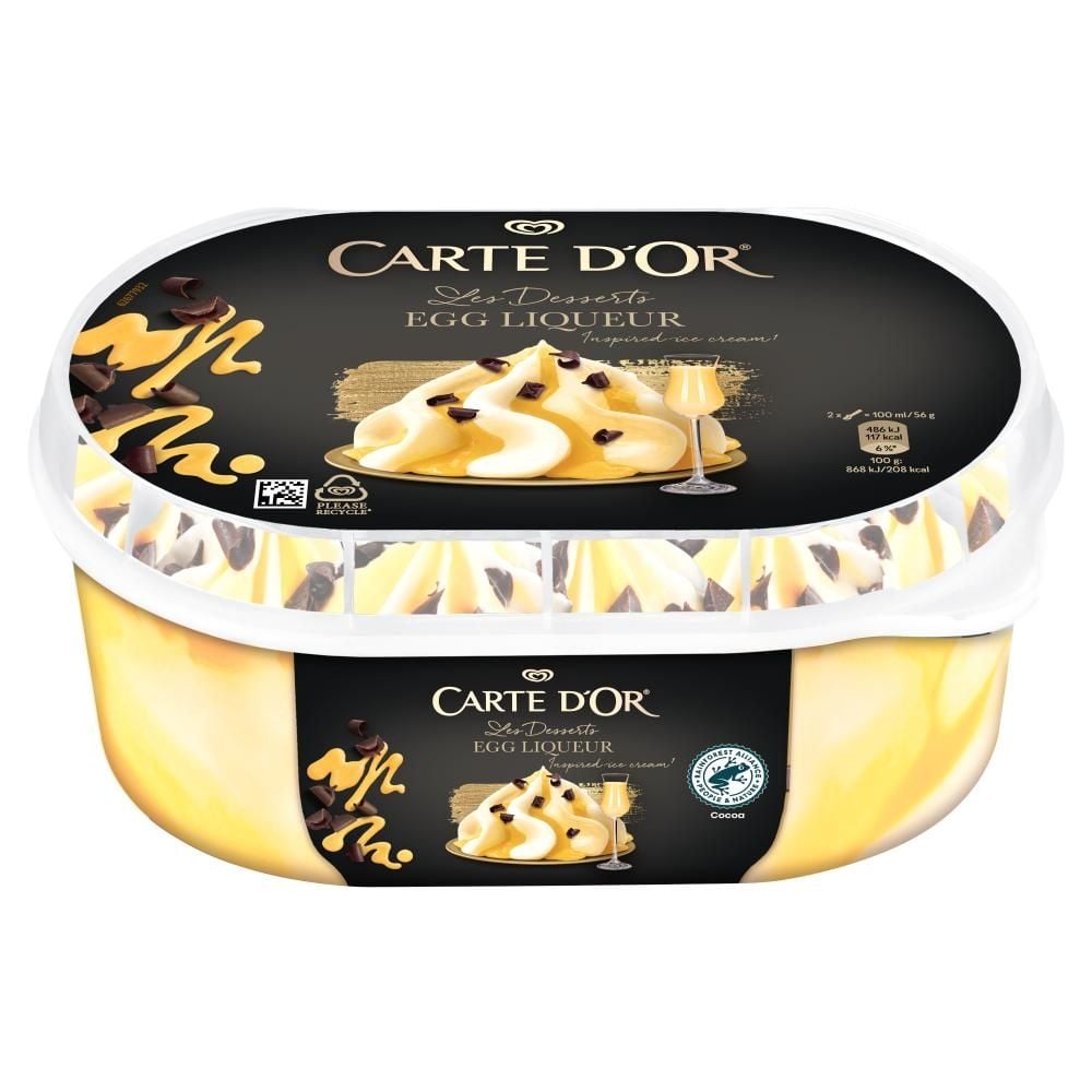 Carte D'Or Les Desserts Lody o smaku waniliowym z likierem jajecznym 825 ml