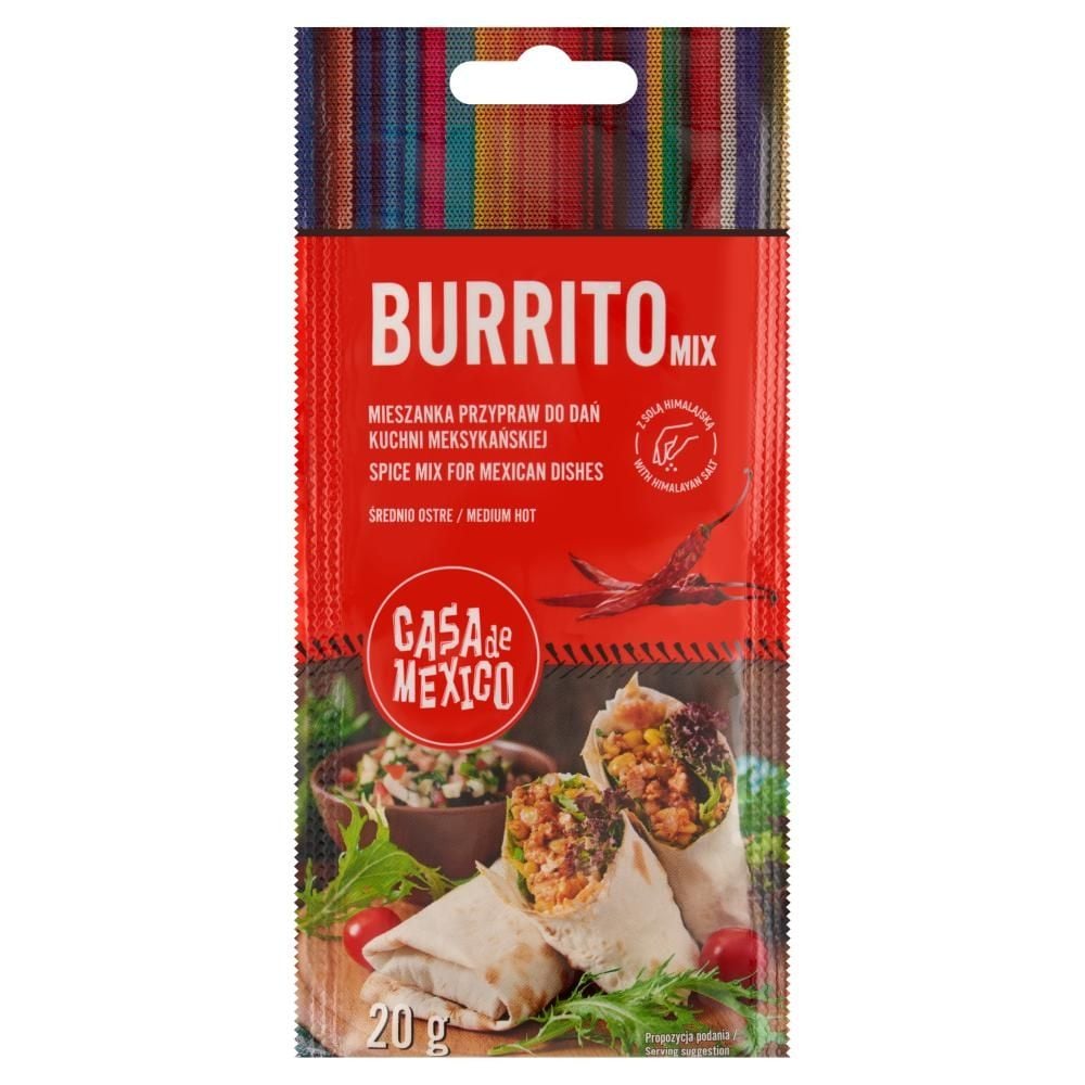 Casa de Mexico Burrito Mix Mieszanka przypraw do dań kuchni meksykańskiej 20 g