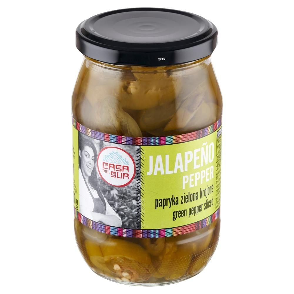 Casa del Sur Papryka zielona krojona jalapeño 340 g