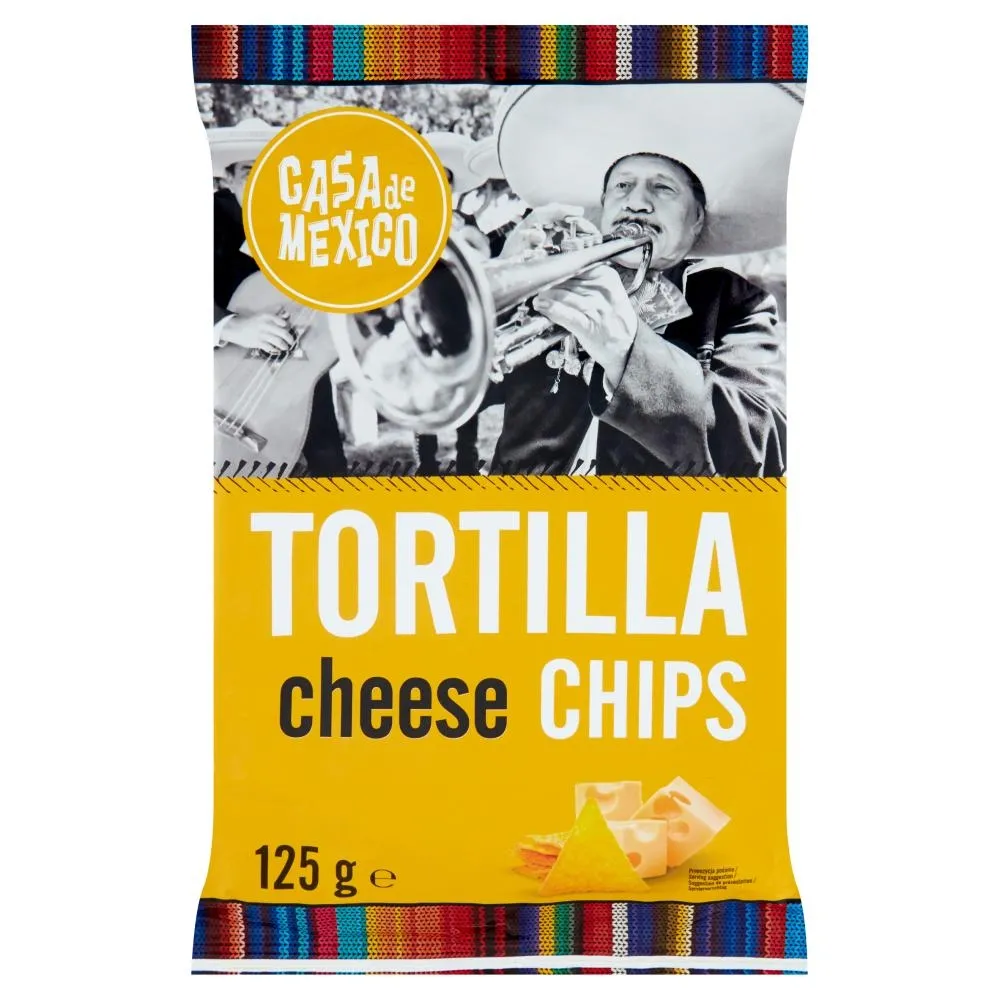 Casa de Mexico Tortilla Chipsy kukurydziane o smaku sera 125 g