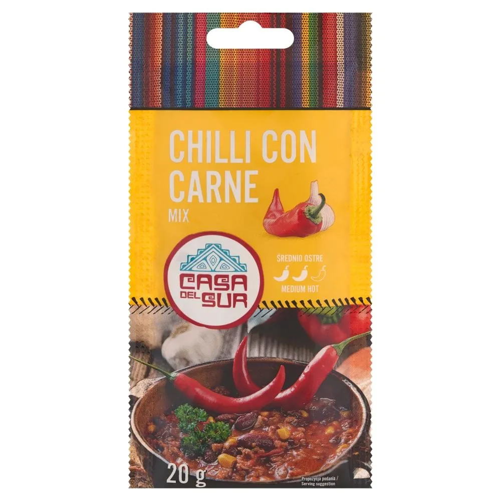 Casa Del Sur Mieszanka przypraw do chilli con carne 20 g