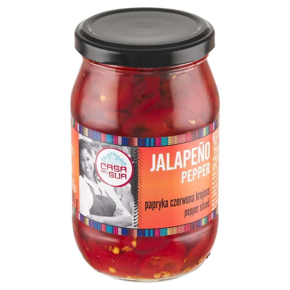 Casa del Sur Papryka czerwona krojona jalapeño 340 g