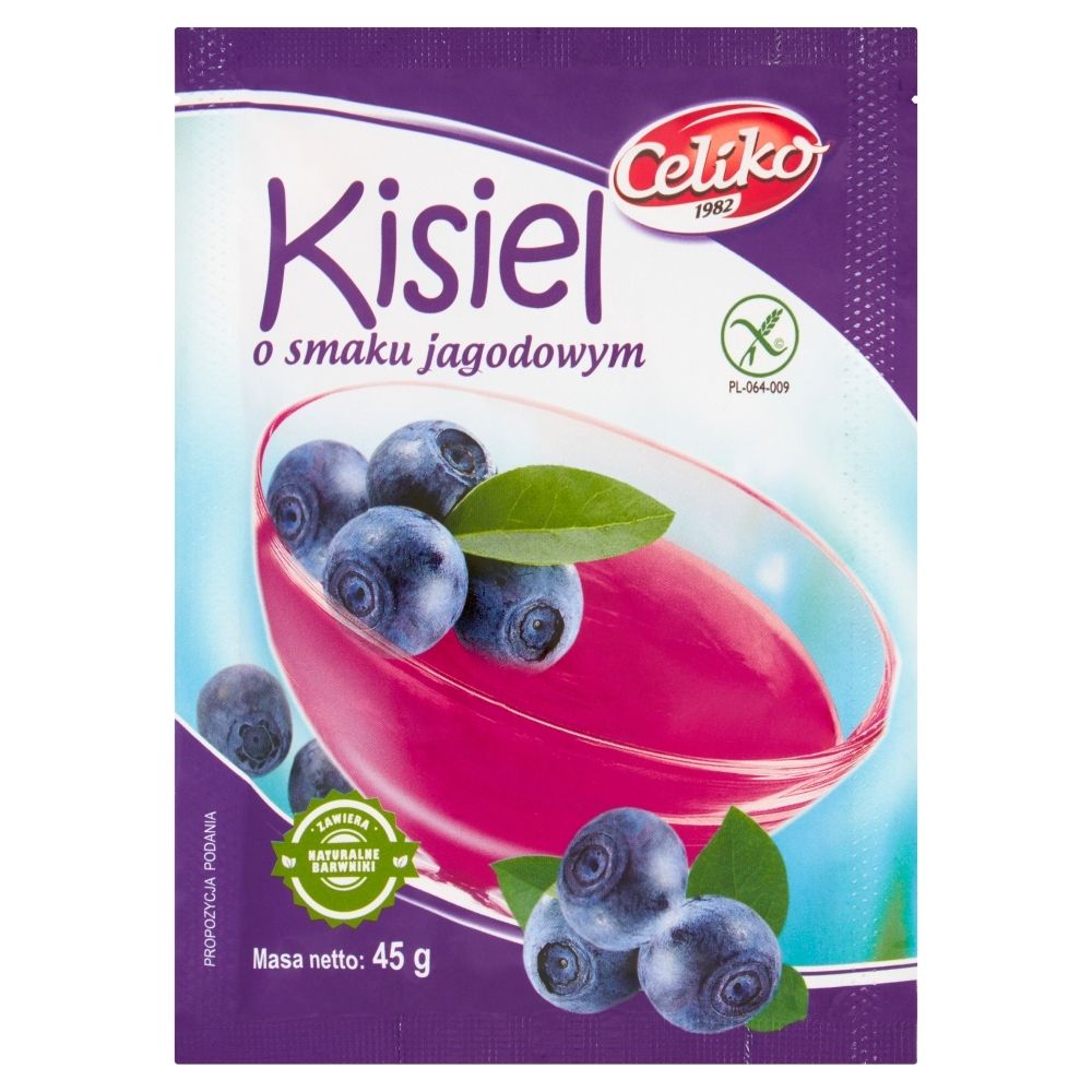 Celiko Kisiel o smaku jagodowym 45 g