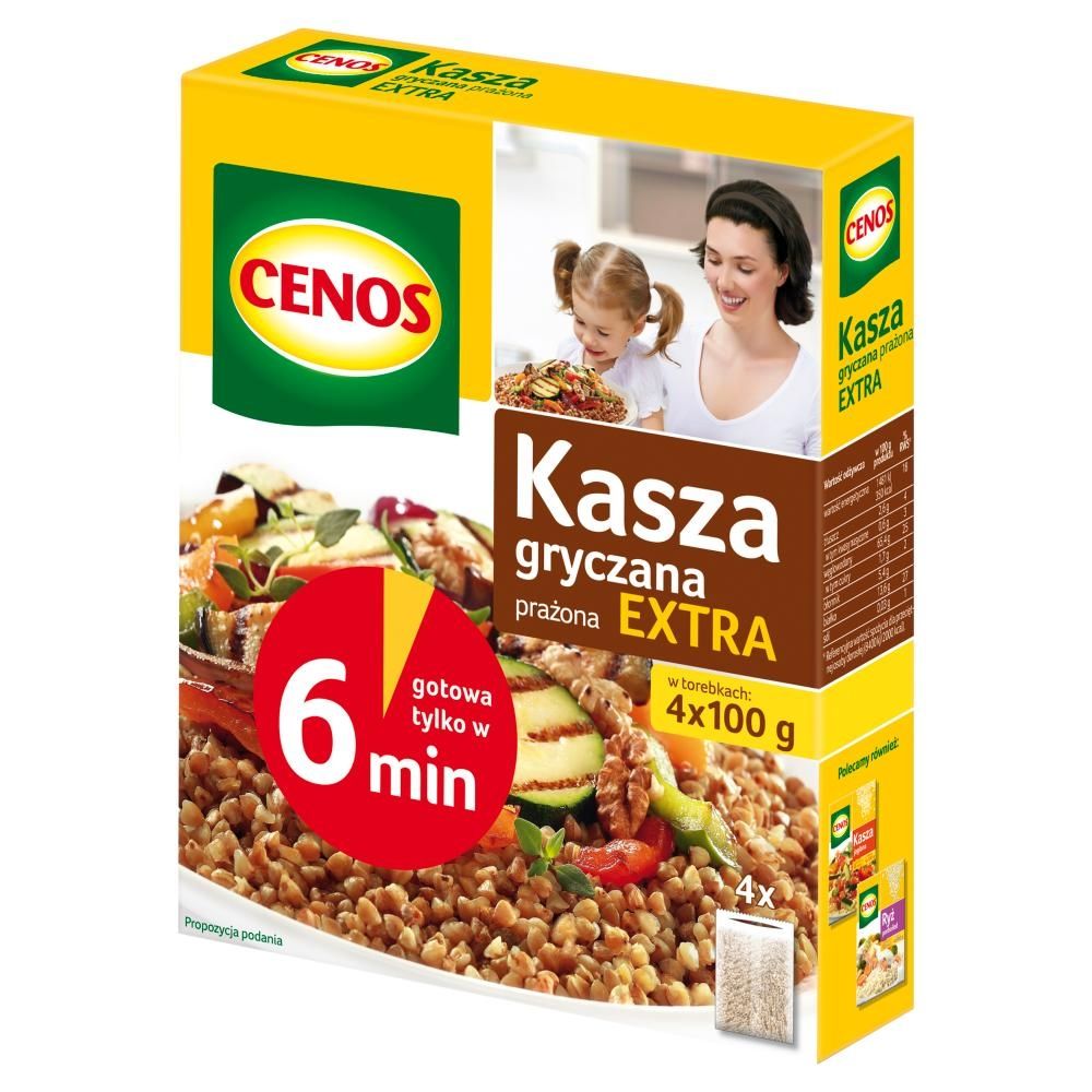 Cenos Kasza gryczana prażona extra 400 g (4 torebki)