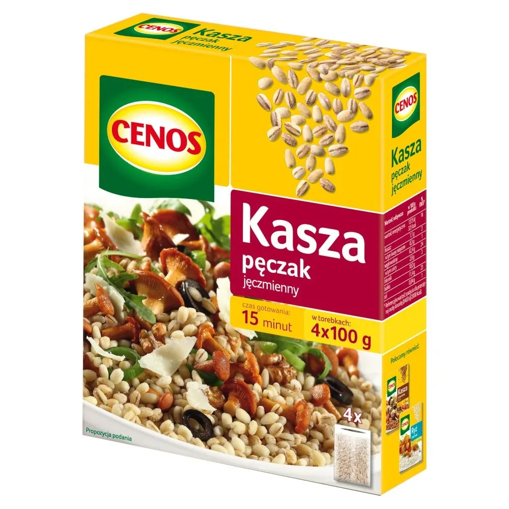 Cenos Kasza pęczak jęczmienny 400 g (4 torebki)